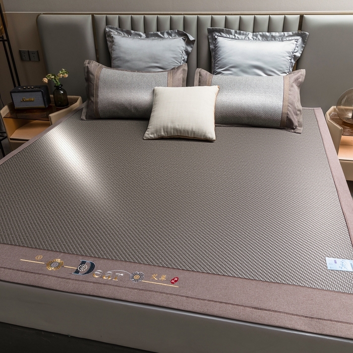 91家纺网 家纺一手货源 找家纺 （总）苏迪网销供货 2026年新款高端PE藤席冰丝三明治凉席霸王藤席