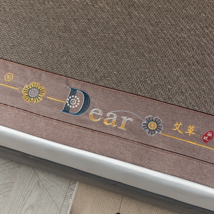 91家纺网 家纺一手货源 找家纺 苏迪网销供货 2026年新款高端PE藤席冰丝三明治凉席霸王藤席 高端PE藤-灰