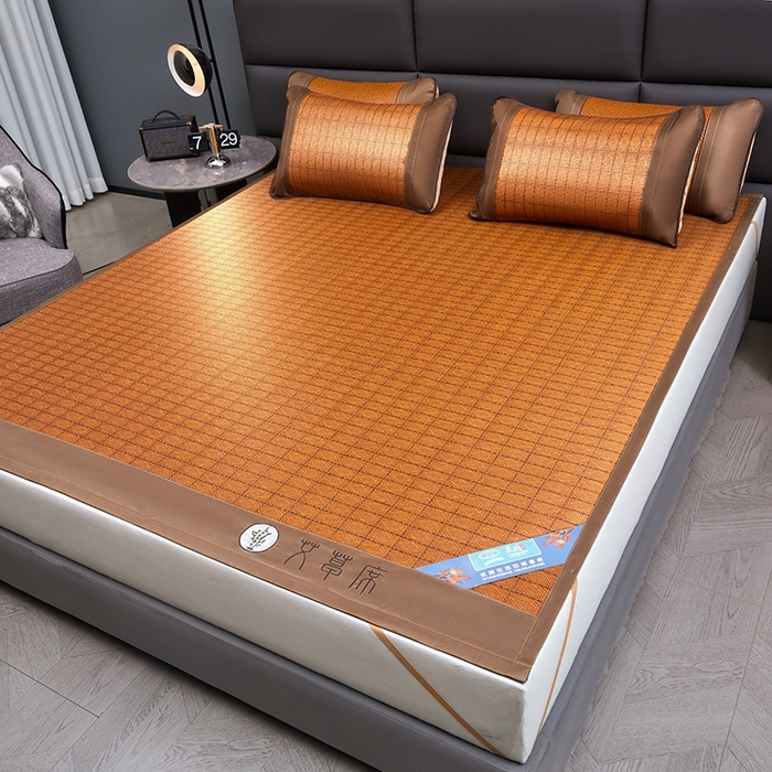 91家纺网 家纺一手货源 找家纺 （总）苏迪网销供货 2026新款凉席冰藤席冰丝席凉感空调席艾草藤席-单面藤席