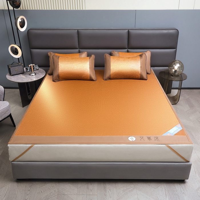 91家纺网 家纺一手货源 找家纺 苏迪网销供货 2026新款凉席冰藤席冰丝席凉感空调席艾草藤席-单面藤席 单面藤席-饼干纹