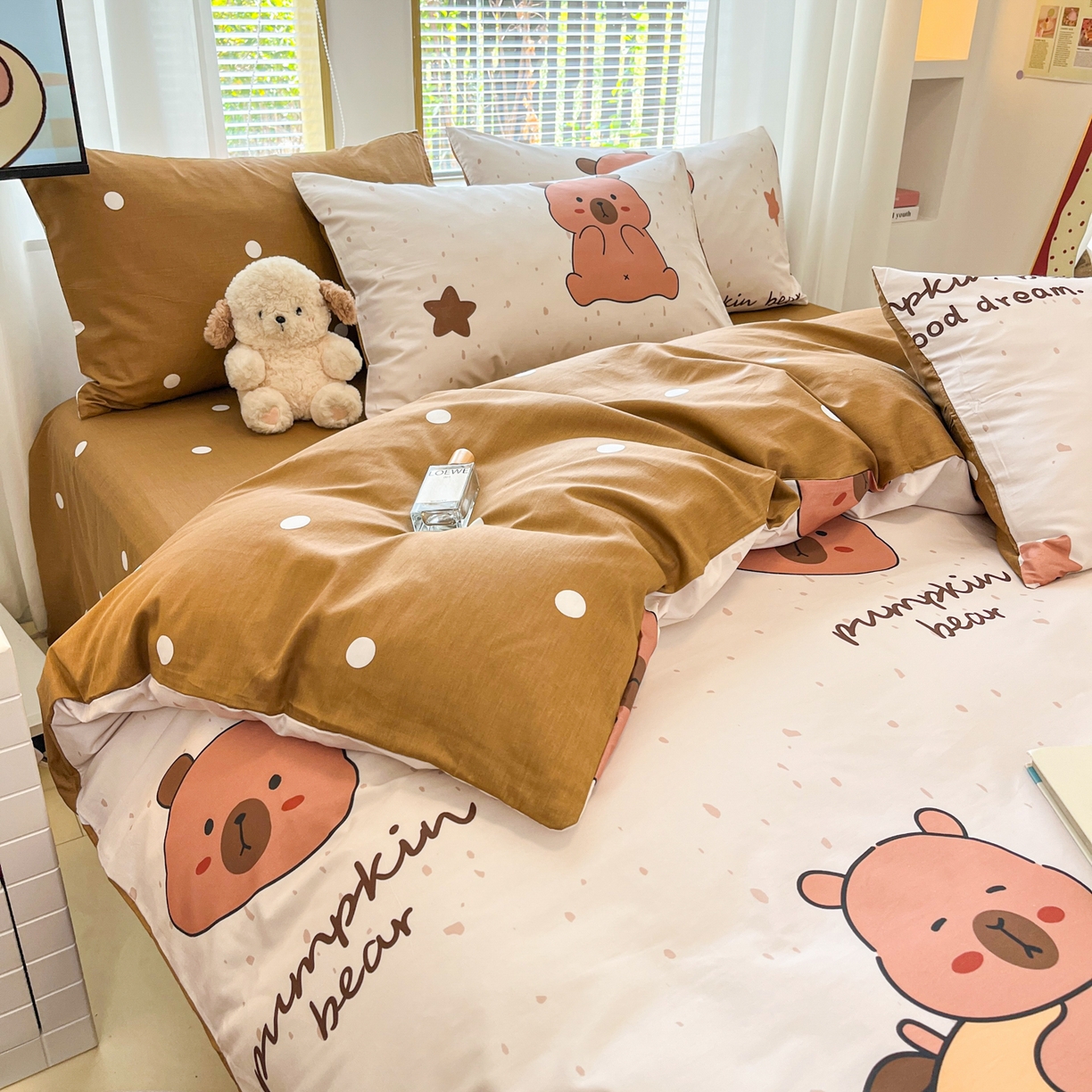 91家纺网 家纺一手货源 找家纺 孩子王家纺 2026新款卡通活性亲全棉纯棉专版太空人恐龙系列四件套 调皮卡皮