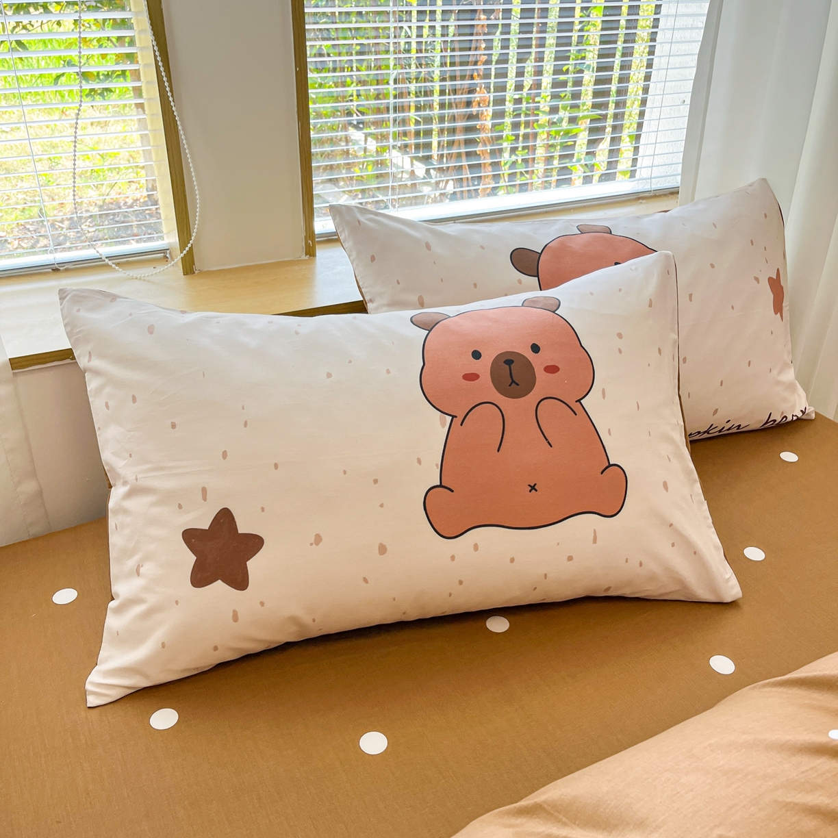 91家纺网 家纺一手货源 找家纺 孩子王家纺 2026新款卡通活性亲全棉纯棉专版太空人恐龙系列四件套 调皮卡皮