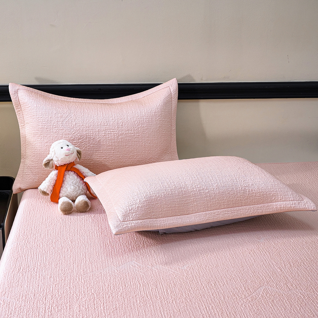 91家纺网 家纺一手货源 找家纺 （总）梵克保罗 2026新款A类凉感豆豆席床单款凉席席子-岚光山色