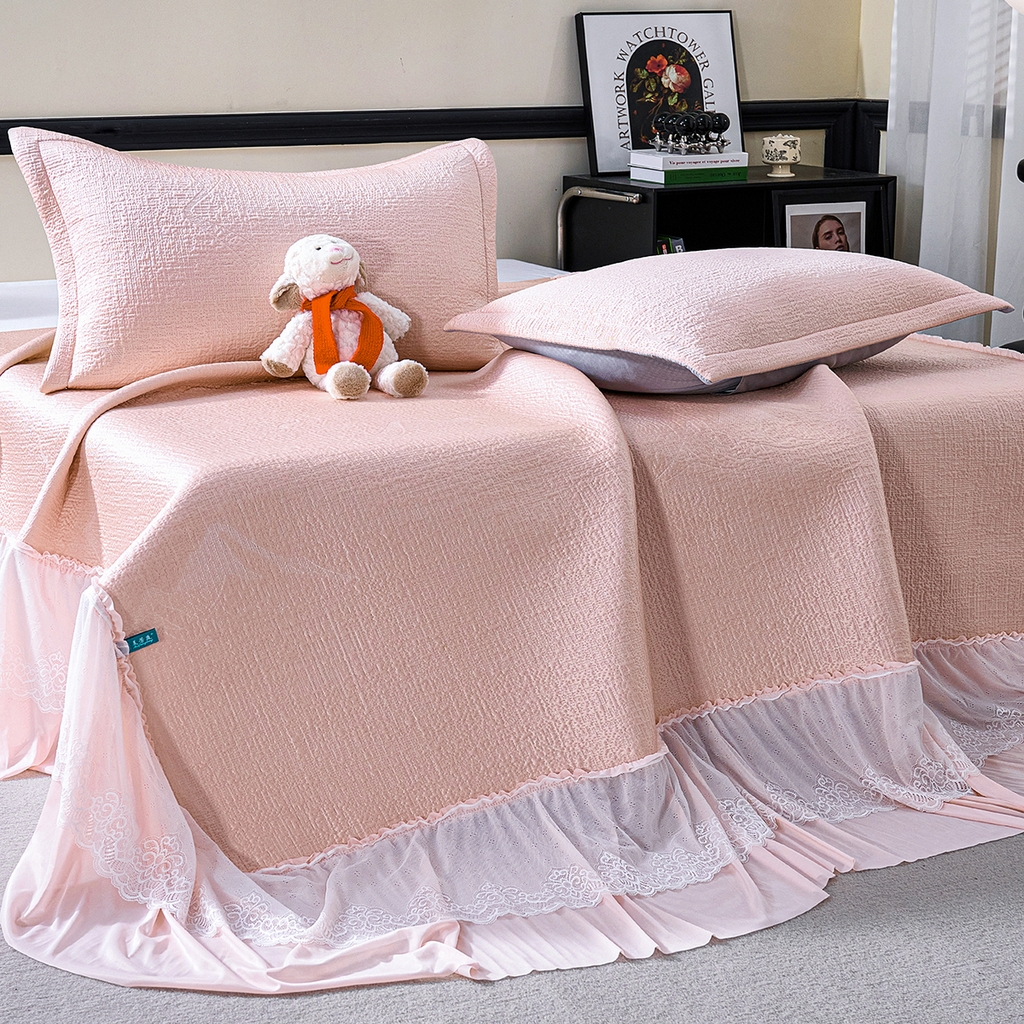 91家纺网 家纺一手货源 找家纺 （总）梵克保罗 2026新款A类凉感豆豆席床单款凉席席子-岚光山色