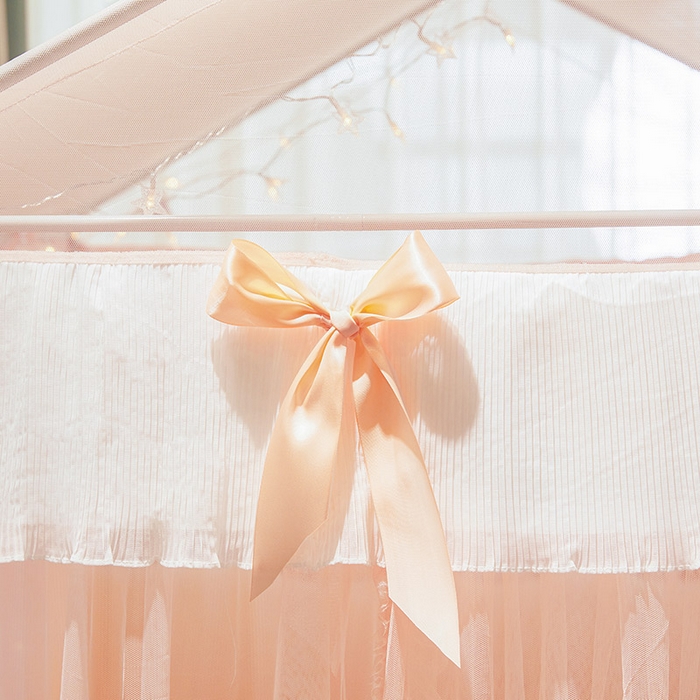 91家纺网 家纺一手货源 找家纺 富莱星蚊帐 2026春夏新款坐床支架落地蚊帐小房子-甜美公主 甜美公主-玉