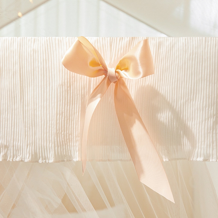 91家纺网 家纺一手货源 找家纺 富莱星蚊帐 2026春夏新款坐床支架落地蚊帐小房子-甜美公主 甜美公主-珍珠白