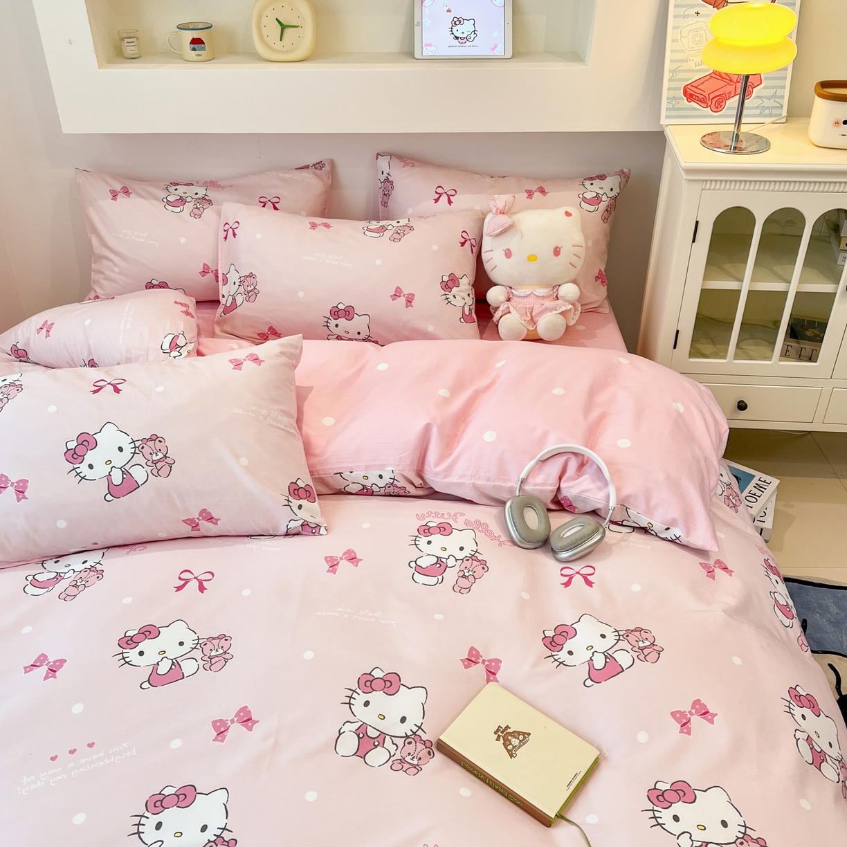 91家纺网 家纺一手货源 找家纺 （总）孩子王家纺 2026新款卡通A类全棉纯棉正版授权小版三丽鸥系列四件套（含防伪码）