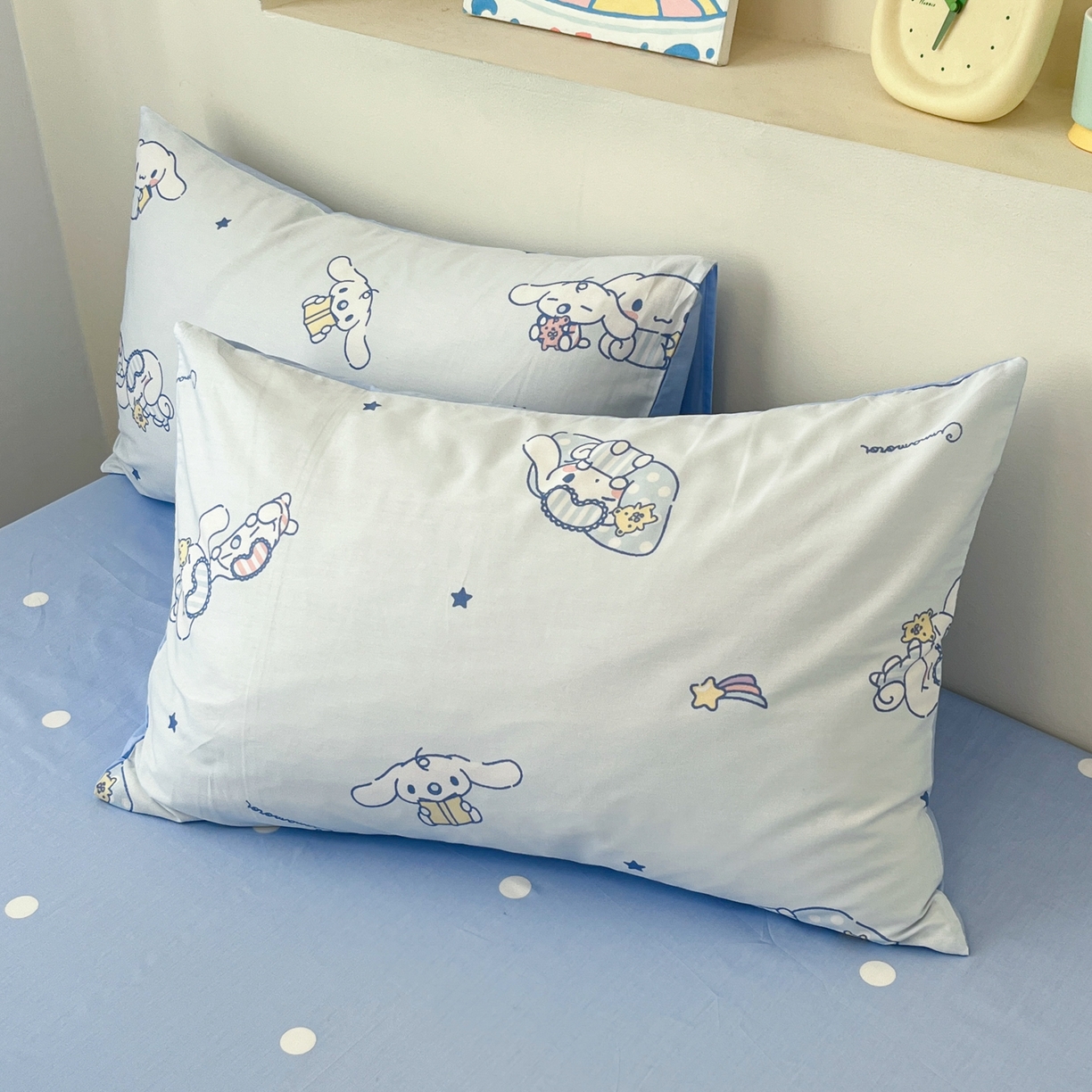 91家纺网 家纺一手货源 找家纺 孩子王家纺 2026新款卡通A类全棉纯棉正版授权小版三丽鸥系列四件套（含防伪码） 晚安大耳狗