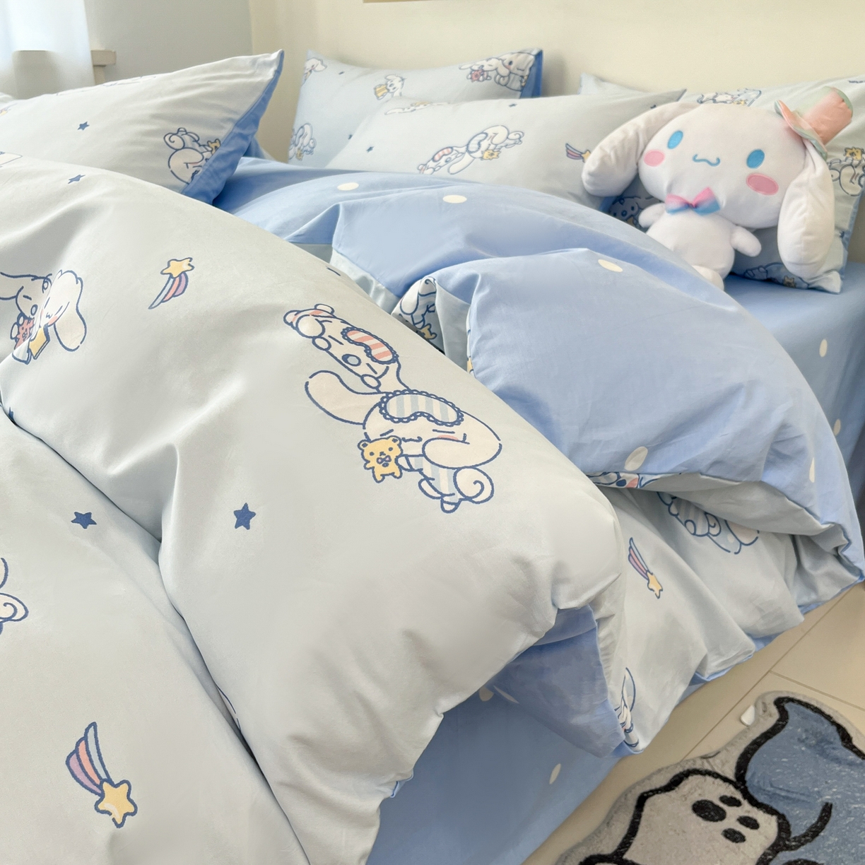 孩子王家纺 2026新款卡通A类全棉纯棉正版授权小版三丽鸥系列四件套（含防伪码） 晚安大耳狗