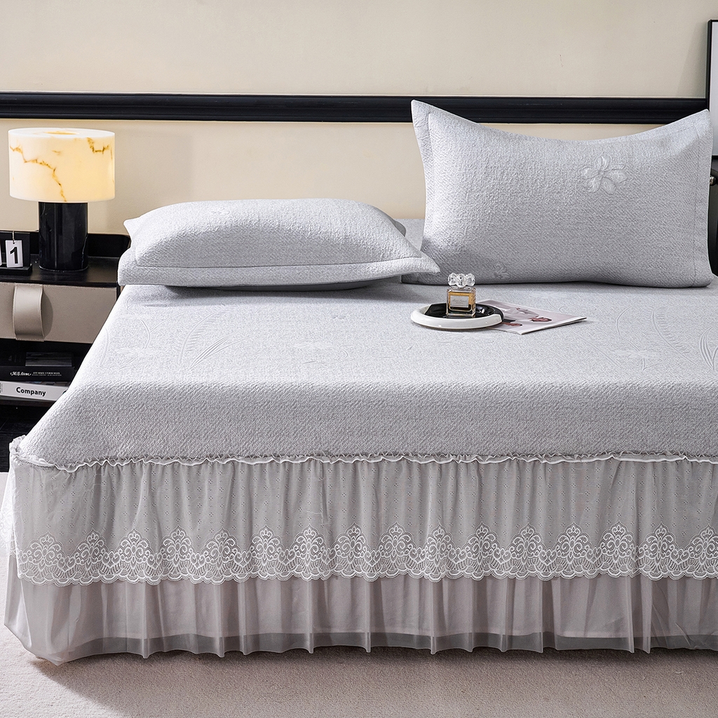 梵克保罗 2026新款A类凉感豆豆席床单款凉席席子-雾里看花 床单款-雾里看花灰色