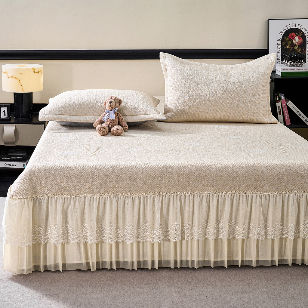 梵克保罗 2026新款A类凉感豆豆席床单款凉席席子-雾里看花 床单款-雾里看花咖色