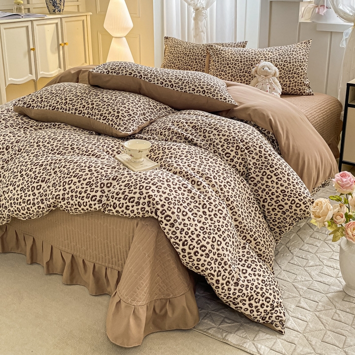 91家纺网 家纺一手货源 找家纺 （总）仟网汇 2026新款针织棉双层纱床盖四件套夏被四件套