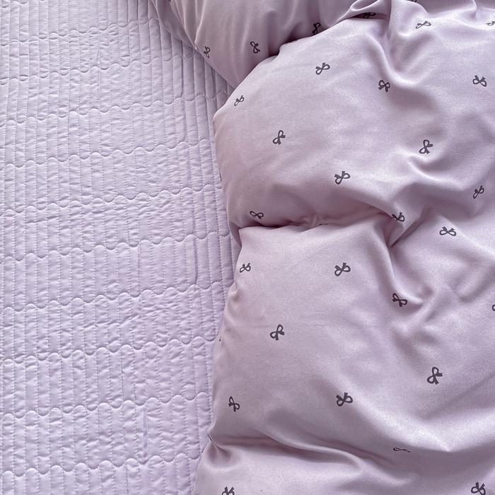 91家纺网 家纺一手货源 找家纺 仟网汇 2026新款针织棉双层纱床盖四件套夏被四件套 结羽