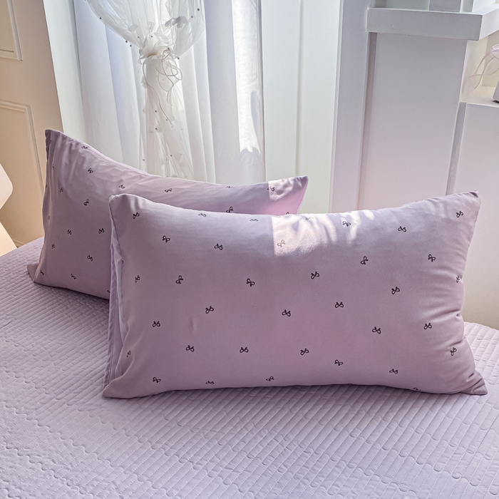 91家纺网 家纺一手货源 找家纺 仟网汇 2026新款针织棉双层纱床盖四件套夏被四件套 结羽