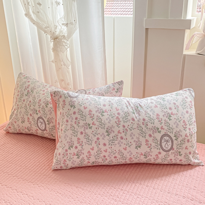 91家纺网 家纺一手货源 找家纺 仟网汇 2026新款针织棉双层纱床盖四件套夏被四件套 秘境