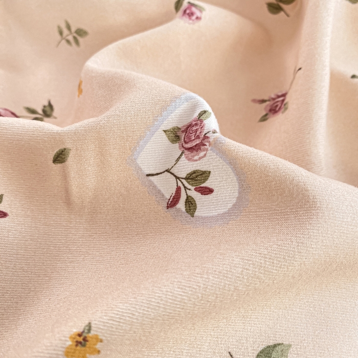 91家纺网 家纺一手货源 找家纺 仟网汇 2026新款针织棉双层纱床盖四件套夏被四件套 莫奈花园