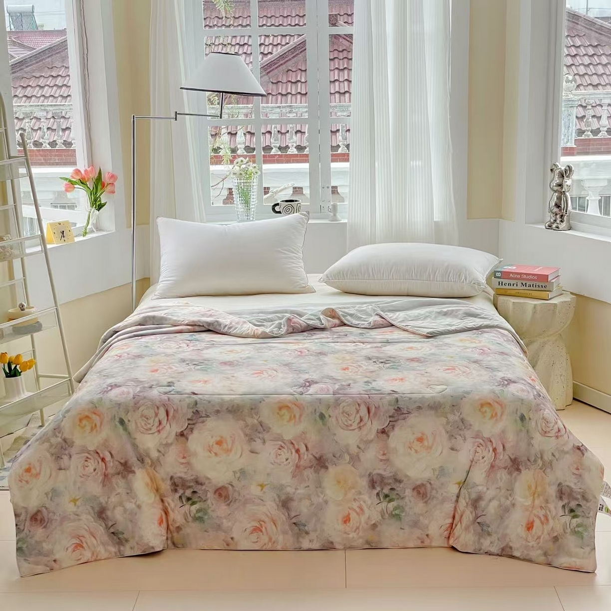 91家纺网 家纺一手货源 找家纺 （总）粉黛 2026新款老粗布凉席三件套