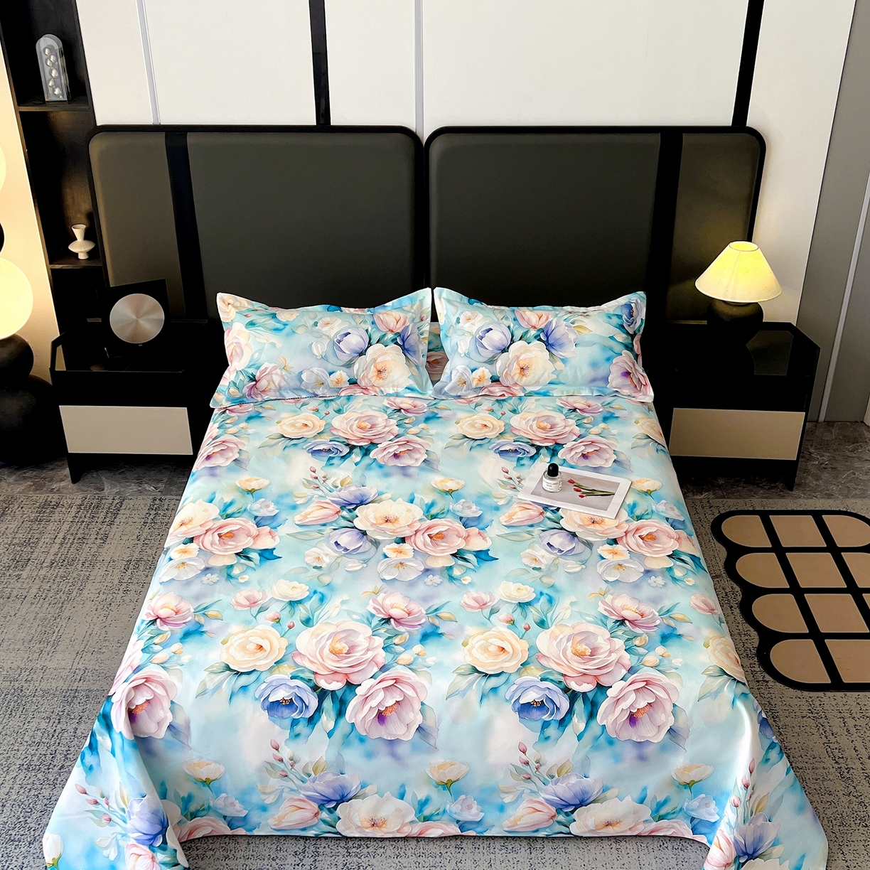 91家纺网 家纺一手货源 找家纺 （总）粉黛 2026新款老粗布凉席三件套