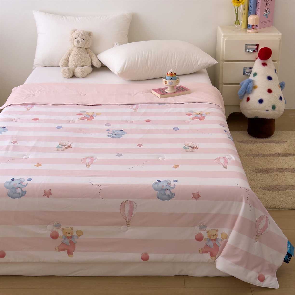 91家纺网 家纺一手货源 找家纺 （总）朵希曼 2026春夏新款卡通锦氨凉感夏被夏凉被空调被