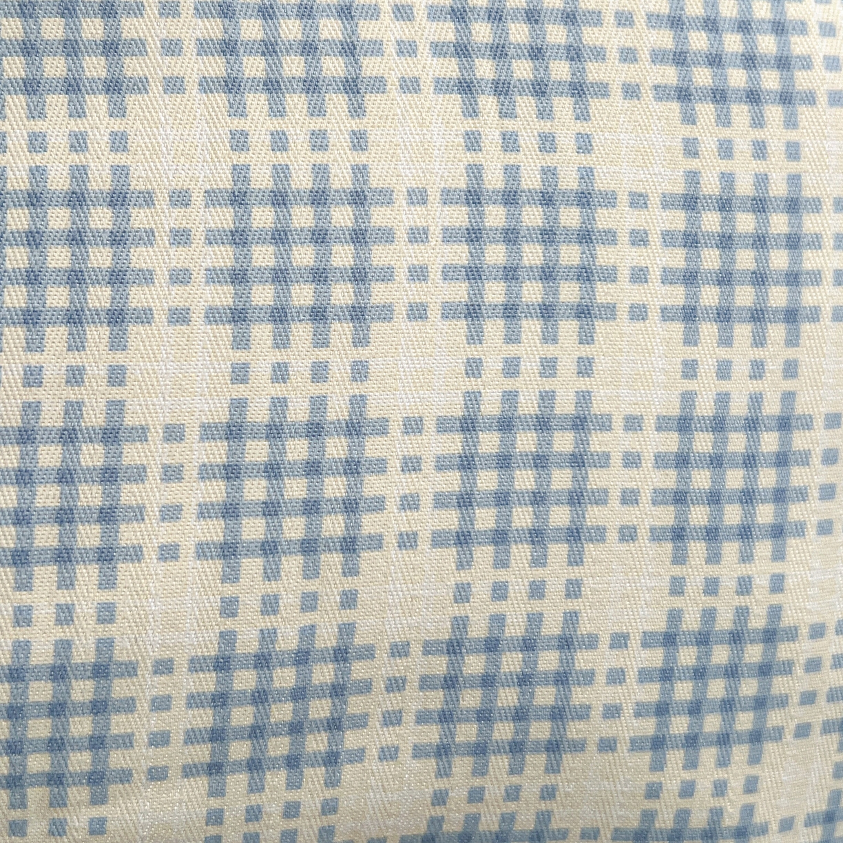 91家纺网 家纺一手货源 找家纺 金梦拉家纺 2026春夏新款高克重提花色织印花小布袋四件套 海盐蓝格