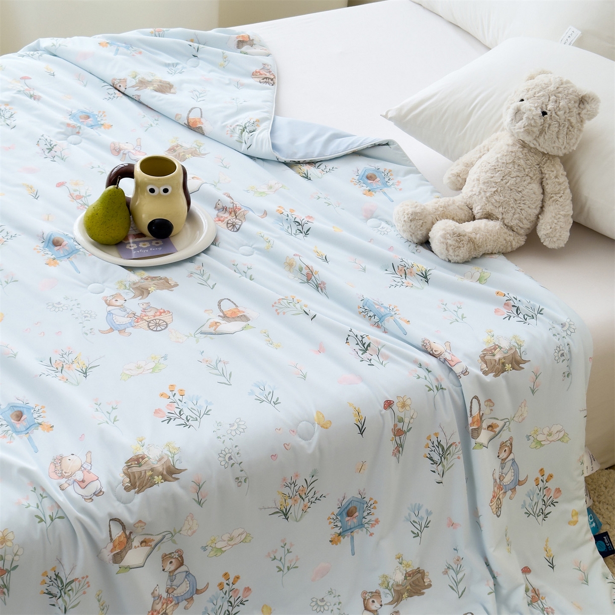 91家纺网 家纺一手货源 找家纺 （总）朵希曼 2026春夏新款卡通锦氨凉感夏被夏凉被空调被