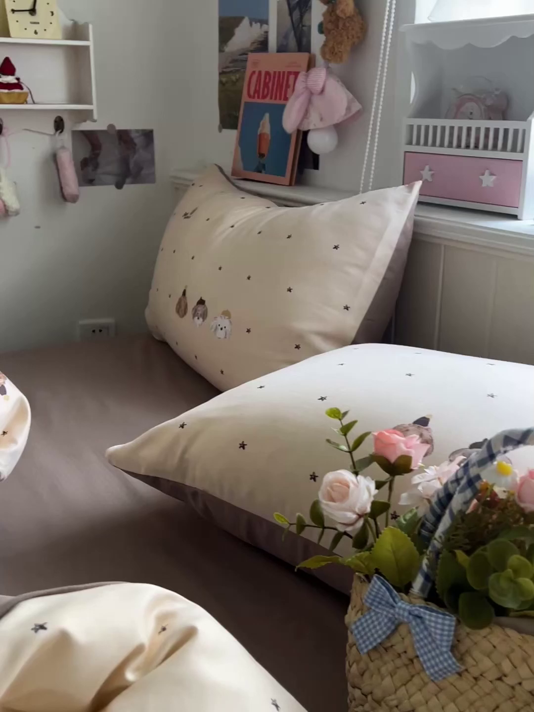 91家纺网 家纺一手货源 找家纺 金梦拉家纺 2026春夏新款高克重提花色织印花小布袋四件套 宠物狗