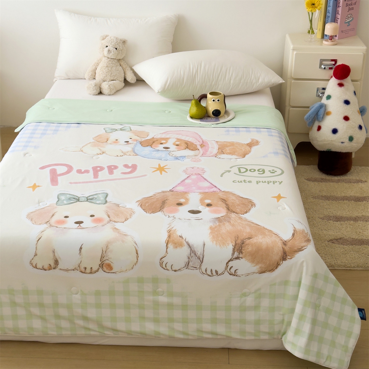 朵希曼 2026春夏新款卡通锦氨凉感夏被夏凉被空调被 汪仔小窝