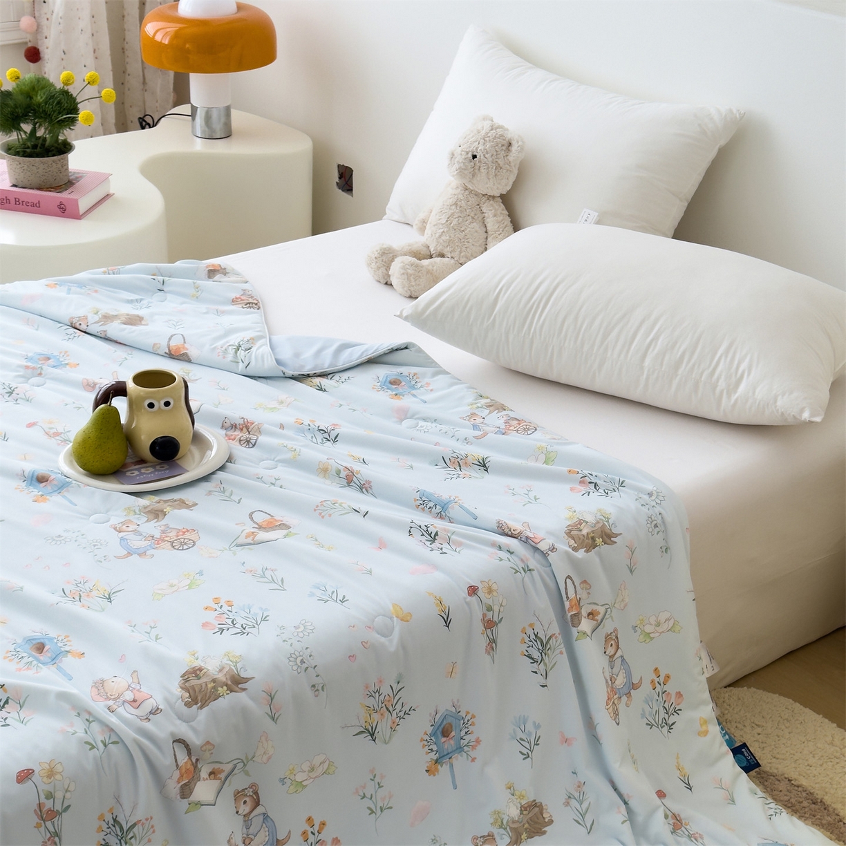 91家纺网 家纺一手货源 找家纺 （总）朵希曼 2026春夏新款卡通锦氨凉感夏被夏凉被空调被