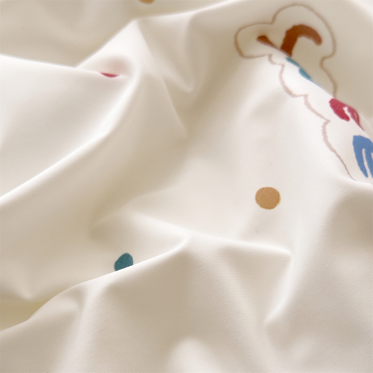 91家纺网 家纺一手货源 找家纺 朵希曼 2026春夏新款卡通锦氨凉感夏被夏凉被空调被 生日派对-米