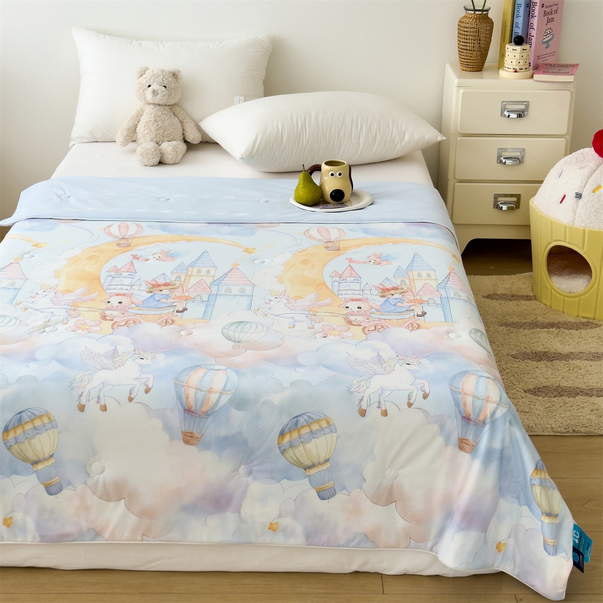 朵希曼 2026春夏新款卡通锦氨凉感夏被夏凉被空调被 天马星空