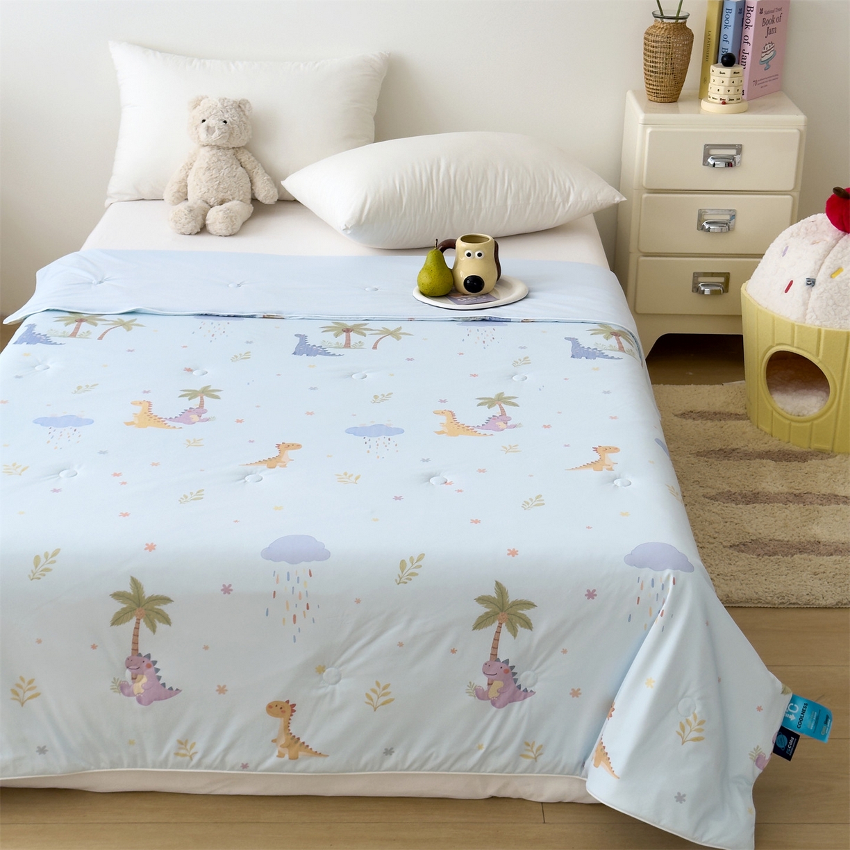 91家纺网 家纺一手货源 找家纺 （总）朵希曼 2026春夏新款卡通锦氨凉感夏被夏凉被空调被