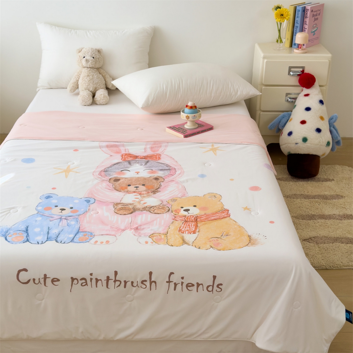 91家纺网 家纺一手货源 找家纺 （总）朵希曼 2026春夏新款卡通锦氨凉感夏被夏凉被空调被