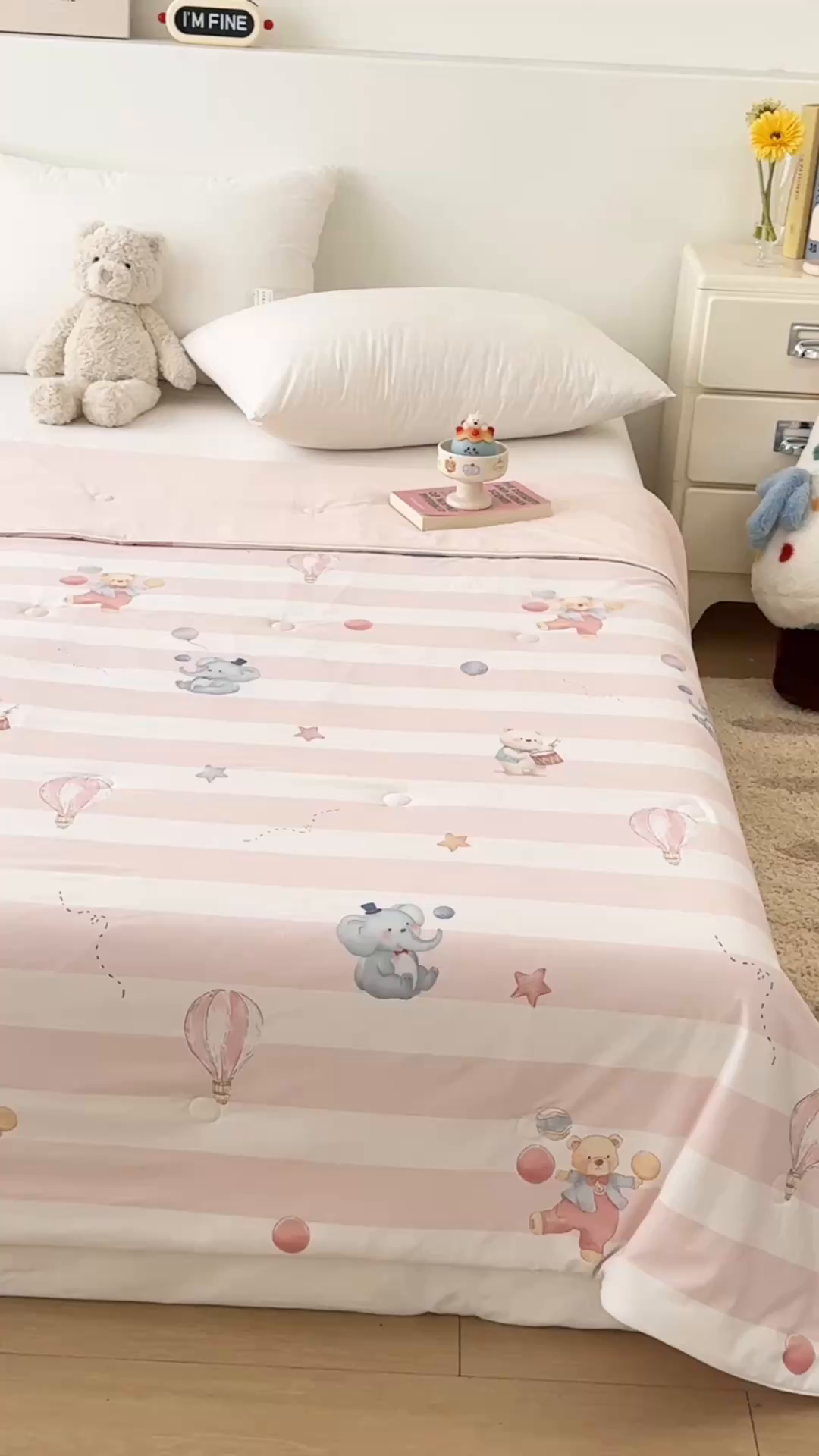 91家纺网 家纺一手货源 找家纺 朵希曼 2026春夏新款卡通锦氨凉感夏被夏凉被空调被 萌宠派对 -粉