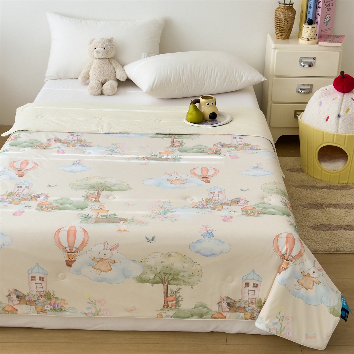 91家纺网 家纺一手货源 找家纺 （总）朵希曼 2026春夏新款卡通锦氨凉感夏被夏凉被空调被