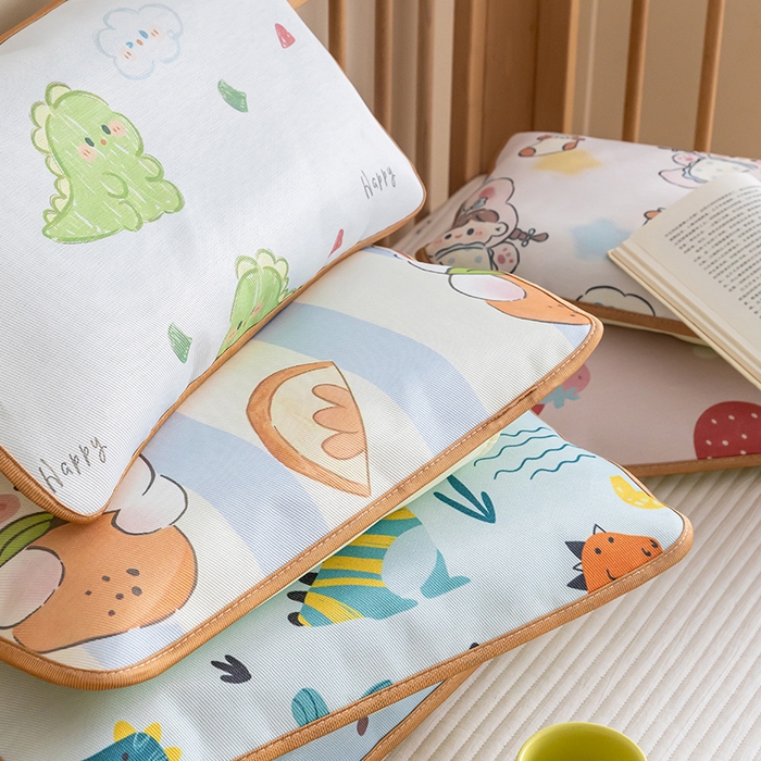 91家纺网 家纺一手货源 找家纺 （总）嗨生活 2026新款跑量款 600D冰丝枕套 儿童枕套 幼儿园枕套