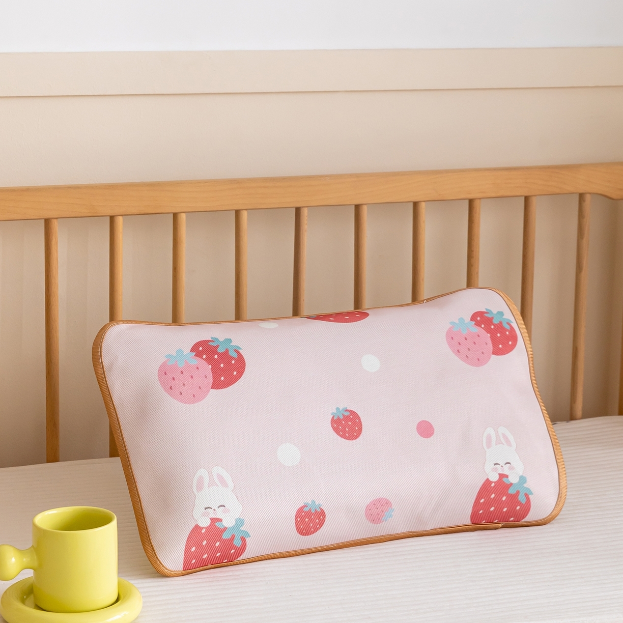 91家纺网 家纺一手货源 找家纺 （总）嗨生活 2026新款跑量款 600D冰丝枕套 儿童枕套 幼儿园枕套