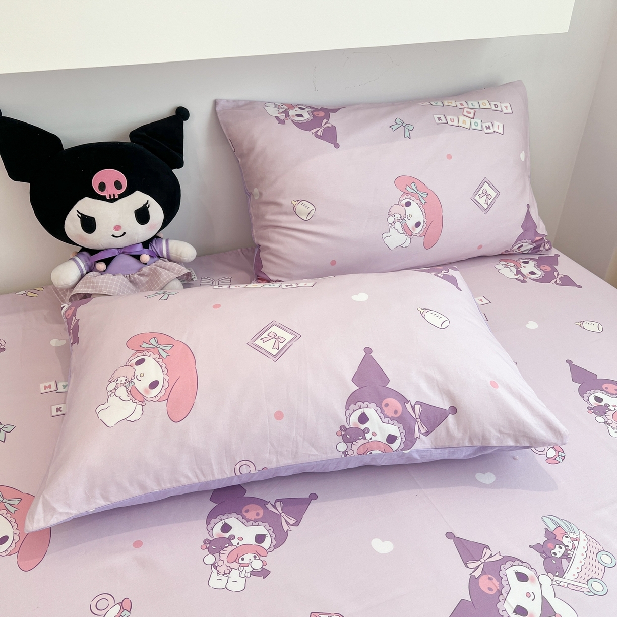 91家纺网 家纺一手货源 找家纺 孩子王家纺 2026新款卡通全棉纯棉正版授权小版三丽鸥系列单床笠床笠单件单品床笠（含防伪码） 甜库伙伴