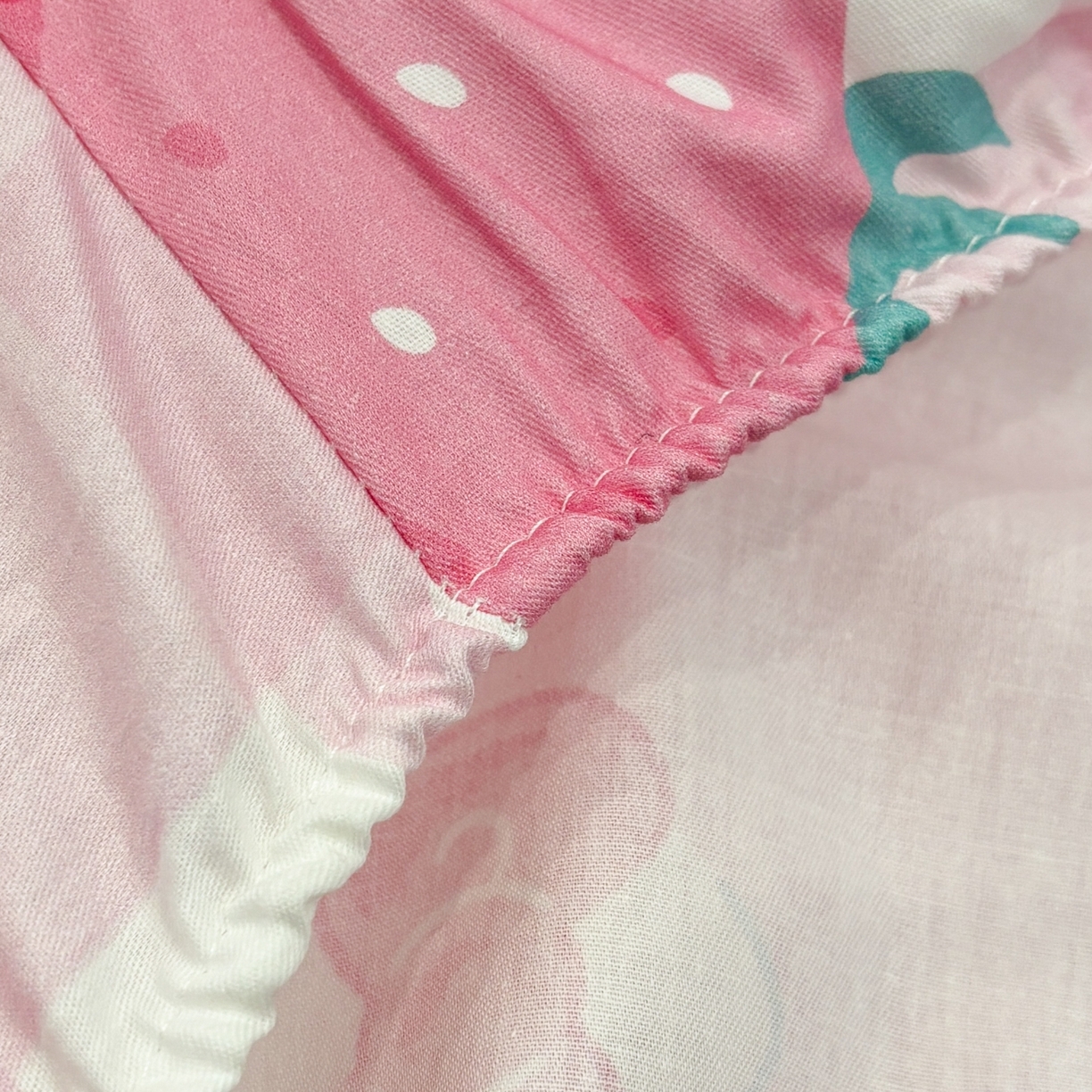 91家纺网 家纺一手货源 找家纺 孩子王家纺 2026新款卡通全棉纯棉正版授权小版三丽鸥系列单床笠床笠单件单品床笠（含防伪码） 奶芙美乐蒂