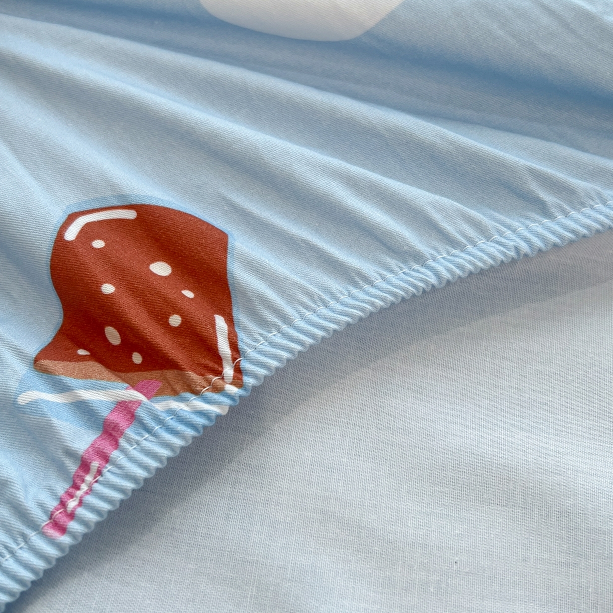 91家纺网 家纺一手货源 找家纺 孩子王家纺 2026新款卡通全棉纯棉正版授权小版三丽鸥系列单床笠床笠单件单品床笠（含防伪码） 汉堡大耳狗