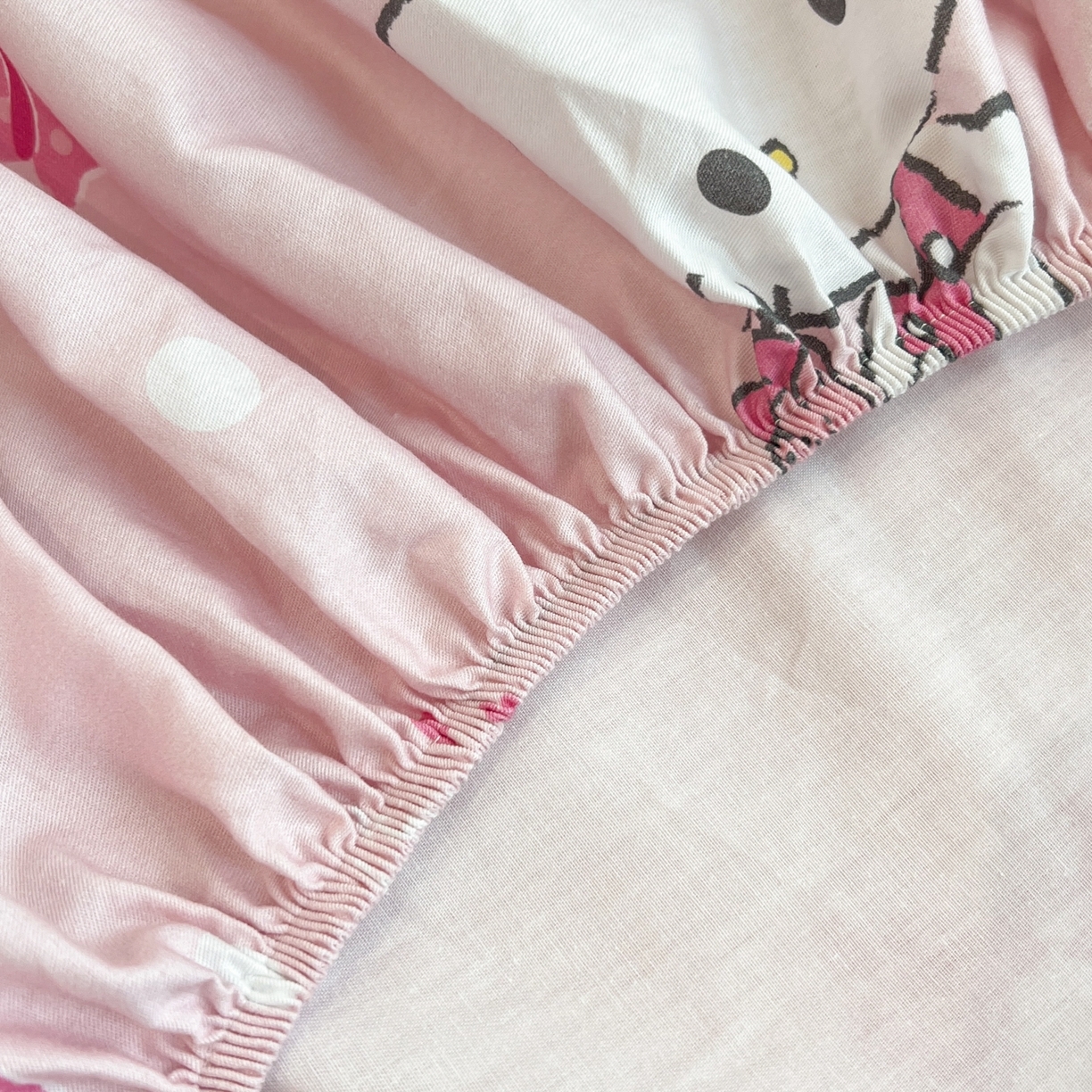 91家纺网 家纺一手货源 找家纺 孩子王家纺 2026新款卡通全棉纯棉正版授权小版三丽鸥系列单床笠床笠单件单品床笠（含防伪码） 甜甜kt