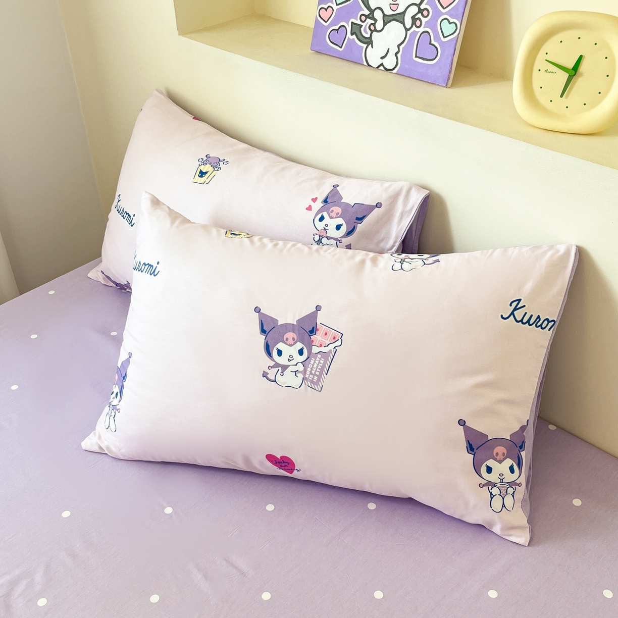 91家纺网 家纺一手货源 找家纺 （总）孩子王家纺 2026新款卡通全棉纯棉正版授权小版三丽鸥系列单枕套枕套单件单品枕套（含防伪码）