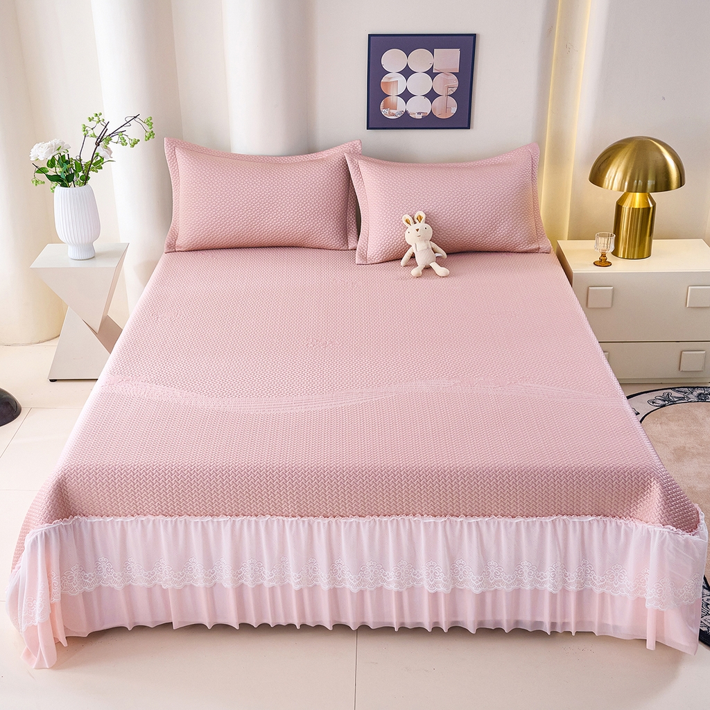 91家纺网 家纺一手货源 找家纺 （总）梵克保罗 2026新款A类凉感豆豆席床单款凉席席子-飘摇