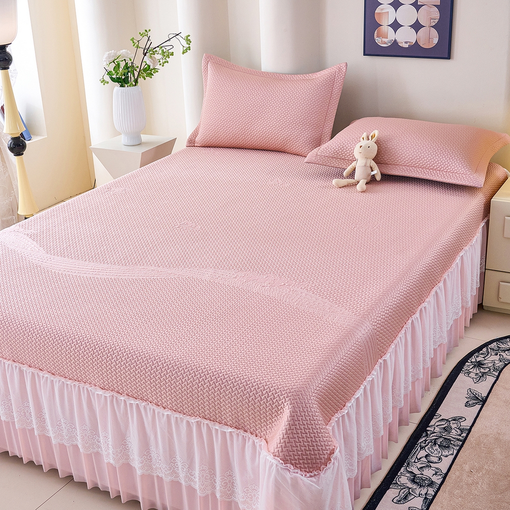 91家纺网 家纺一手货源 找家纺 （总）梵克保罗 2026新款A类凉感豆豆席床单款凉席席子-飘摇