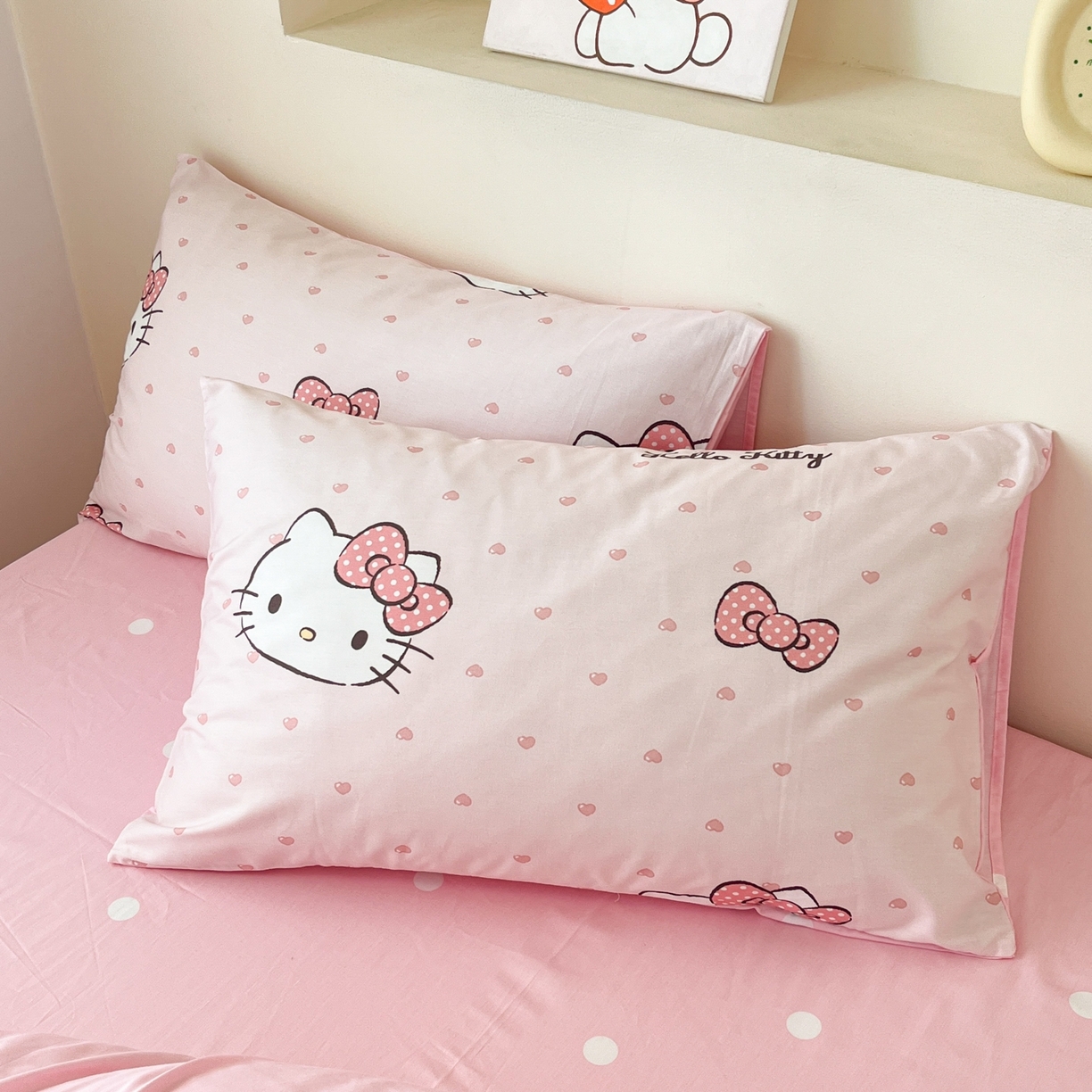 91家纺网 家纺一手货源 找家纺 （总）孩子王家纺 2026新款卡通全棉纯棉正版授权小版三丽鸥系列单枕套枕套单件单品枕套（含防伪码）