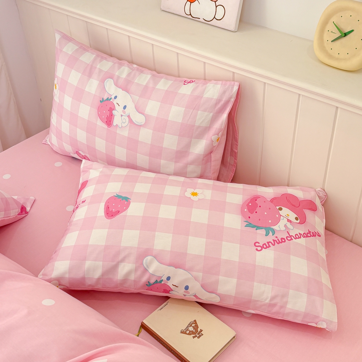 孩子王家纺 2026新款卡通全棉纯棉正版授权小版三丽鸥系列单枕套枕套单件单品枕套（含防伪码） 奶芙美乐蒂