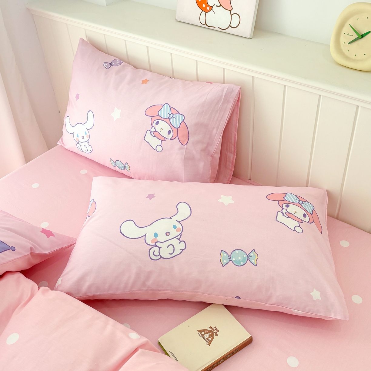 孩子王家纺 2026新款卡通全棉纯棉正版授权小版三丽鸥系列单枕套枕套单件单品枕套（含防伪码） 甜心大派对