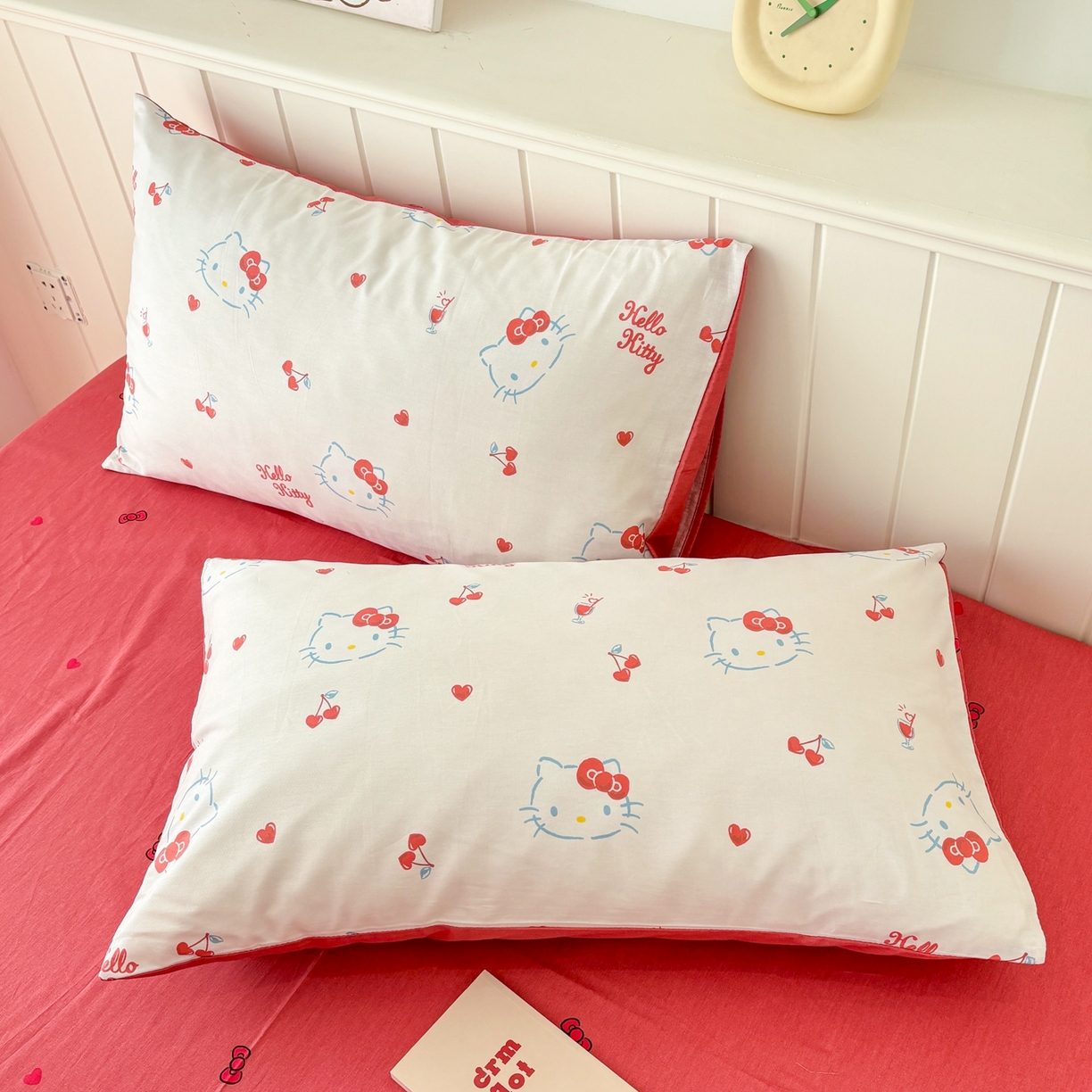 孩子王家纺 2026新款卡通全棉纯棉正版授权小版三丽鸥系列单枕套枕套单件单品枕套（含防伪码） 你好凯蒂