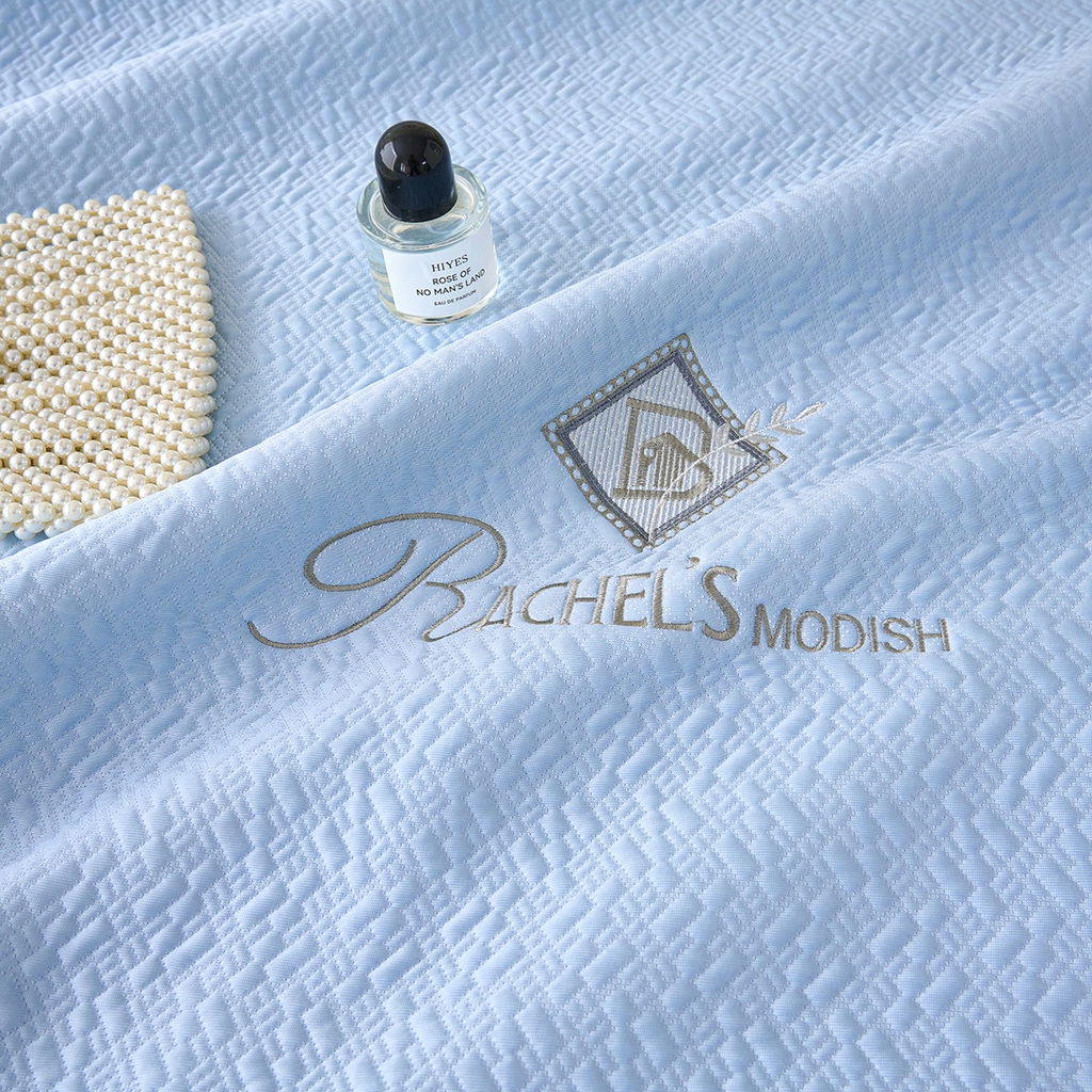 91家纺网 家纺一手货源 找家纺 梵克保罗 2026新款A类凉感豆豆席床笠款凉席席子-乐享生活 床笠款-乐享生活蓝