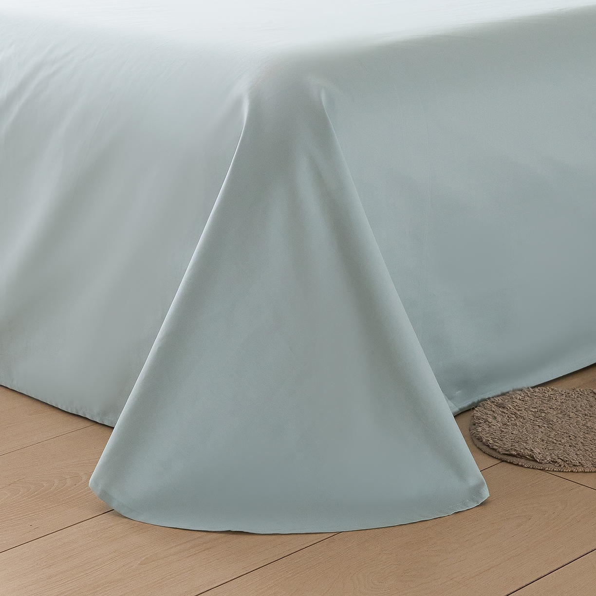 91家纺网 家纺一手货源 找家纺 置顶家纺 2026新款数码印花三角针贝壳边四件套-沐橙 沐橙-蓝