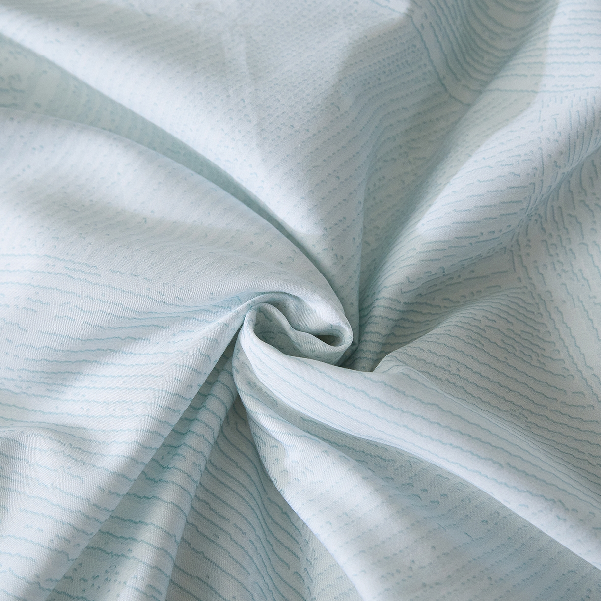 91家纺网 家纺一手货源 找家纺 置顶家纺 2026新款数码印花三角针贝壳边四件套-沐橙 沐橙-蓝